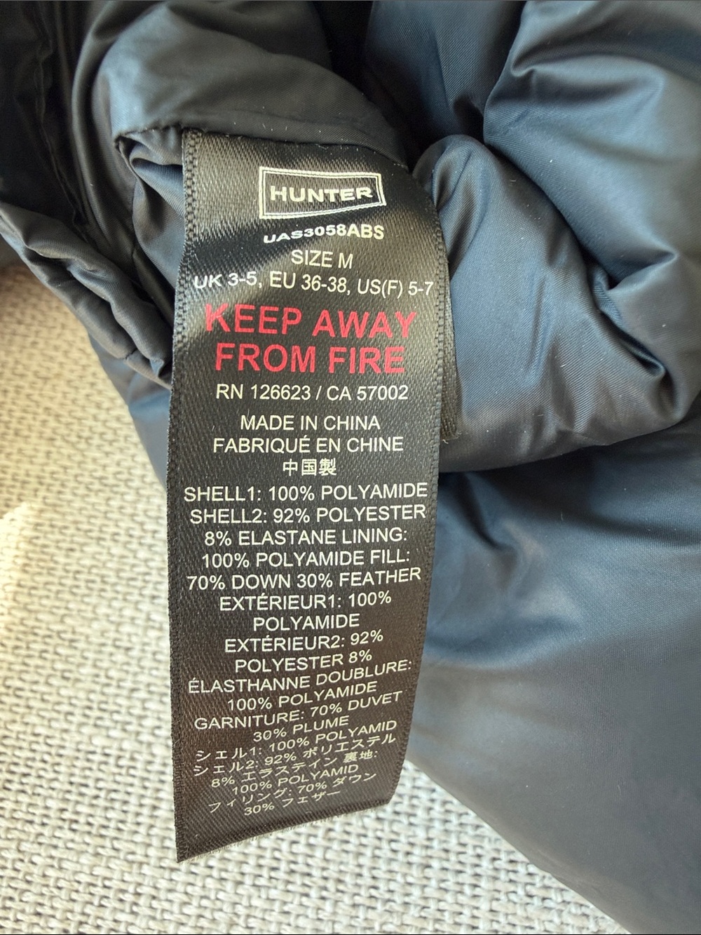 Hunter Down-filled Puffer Boot Liner/Socks - Picture 8 of 10